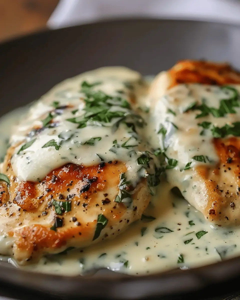 Mozzarella Chicken in Basil Cream Sauce: A Delightful Dinner Treat