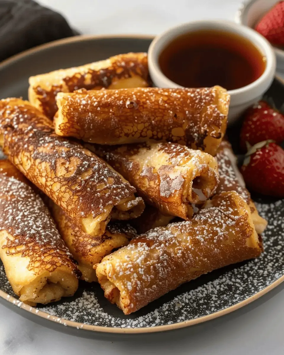 French Toast Roll-Ups: Easy Recipe with Turkey Bacon and Chicken Ham