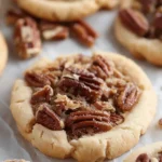 Crumbl Pecan Pie cookies with sugar cookies