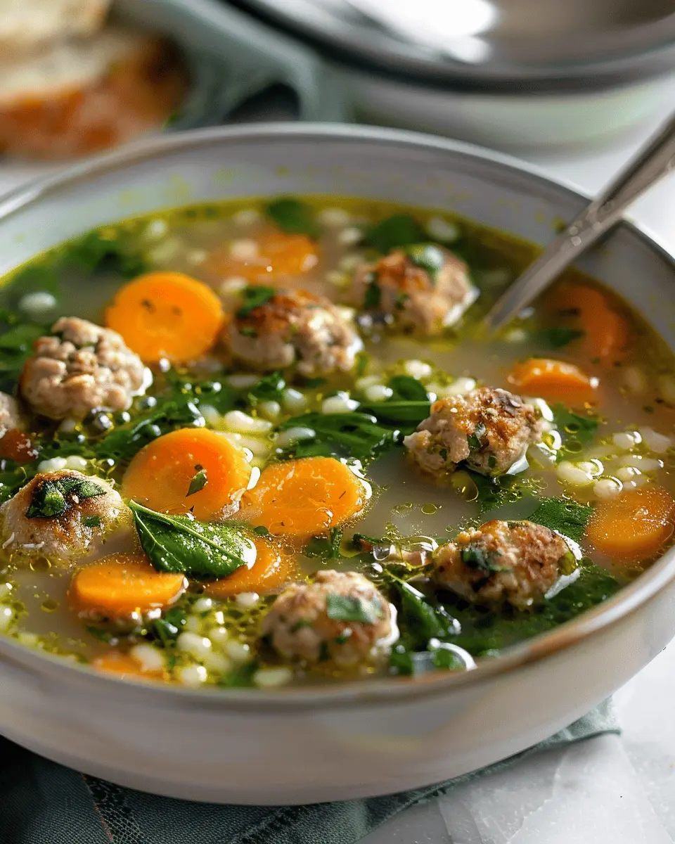 Italian Wedding Soup: Easy Comfort with Turkey Bacon & Chicken Ham