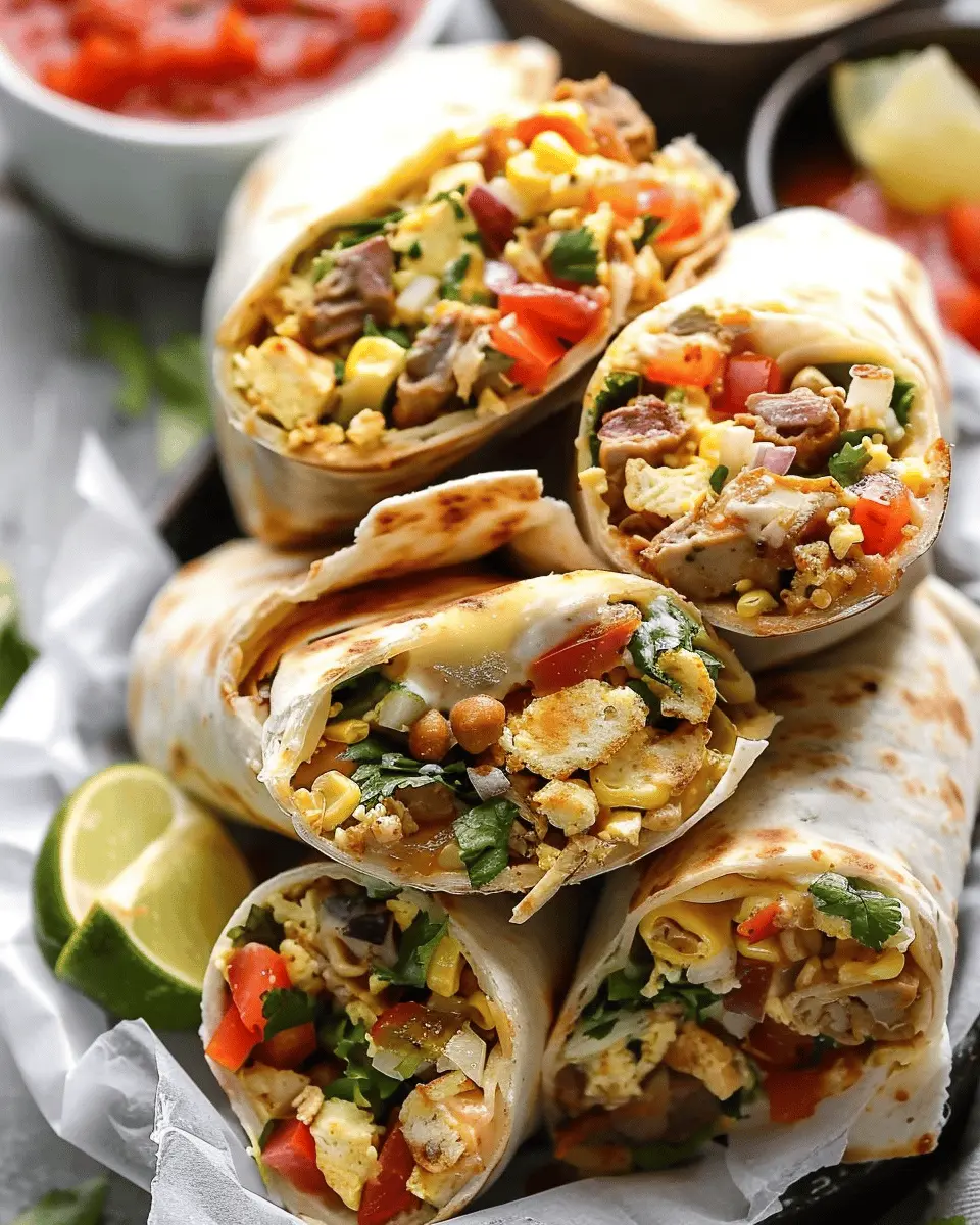 High Protein Breakfast Burrito: Easy Turkey Bacon Delight