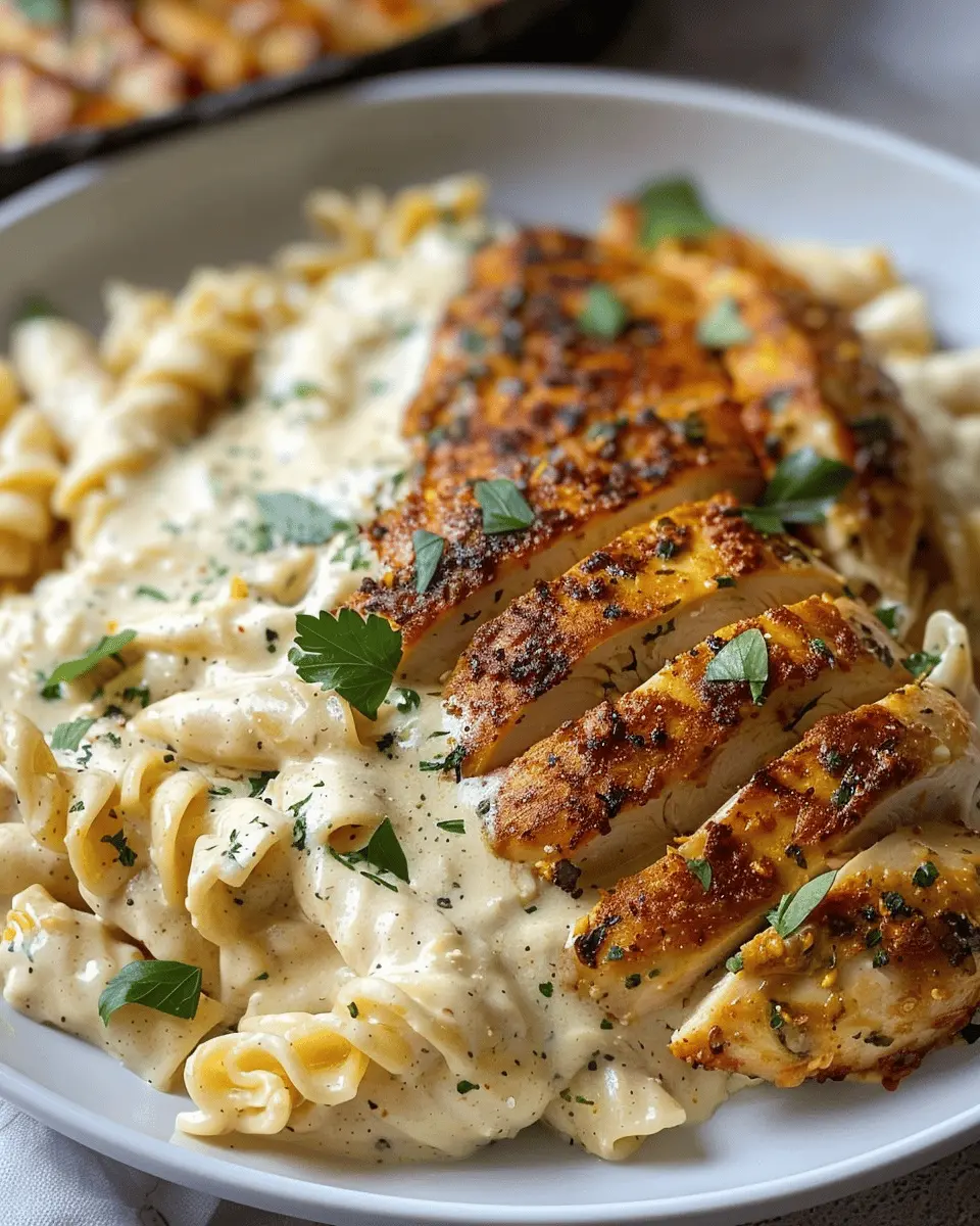 The Best Creamy Chicken and Pasta with Turkey Bacon Indulgence