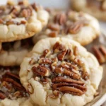 Crumbl Pecan Pie cookies with sugar cookies