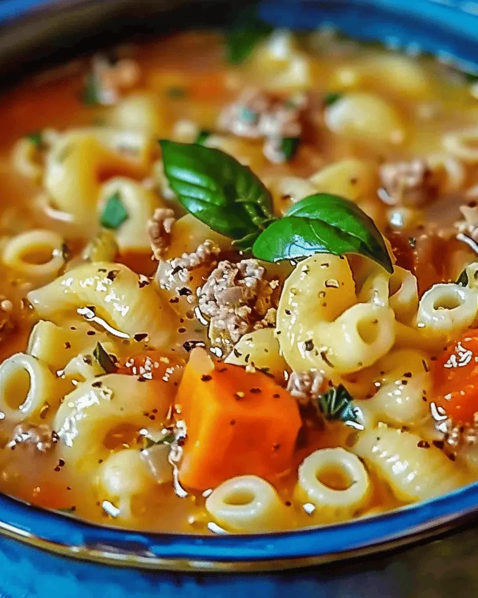 Ditalini Soup for Chilly Nights: The Best Comfort with Turkey Bacon