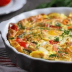 Cheese and Veggie Egg Bake Recipe