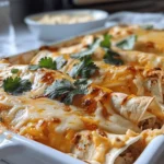38g Protein Chicken Enchiladas with Dreamy White Sauce
