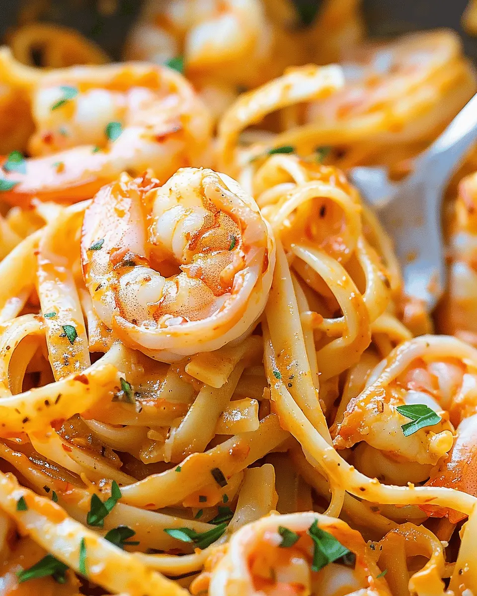 Shrimp Fettuccine with Roasted Pepper Sauce: A Delicious Twist