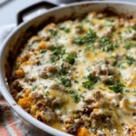 Ground Turkey Sweet Potato Bake