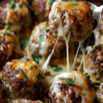 Cheesy French Onion Meatballs