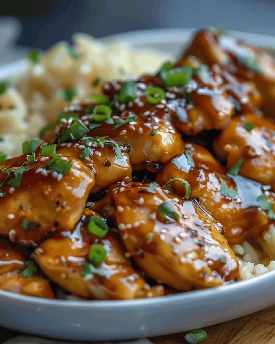 High Protein Honey Garlic Chicken Delight with Turkey Bacon