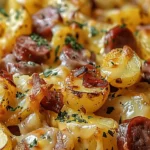 Cheesy Ranch Potatoes and Smoked Sausage