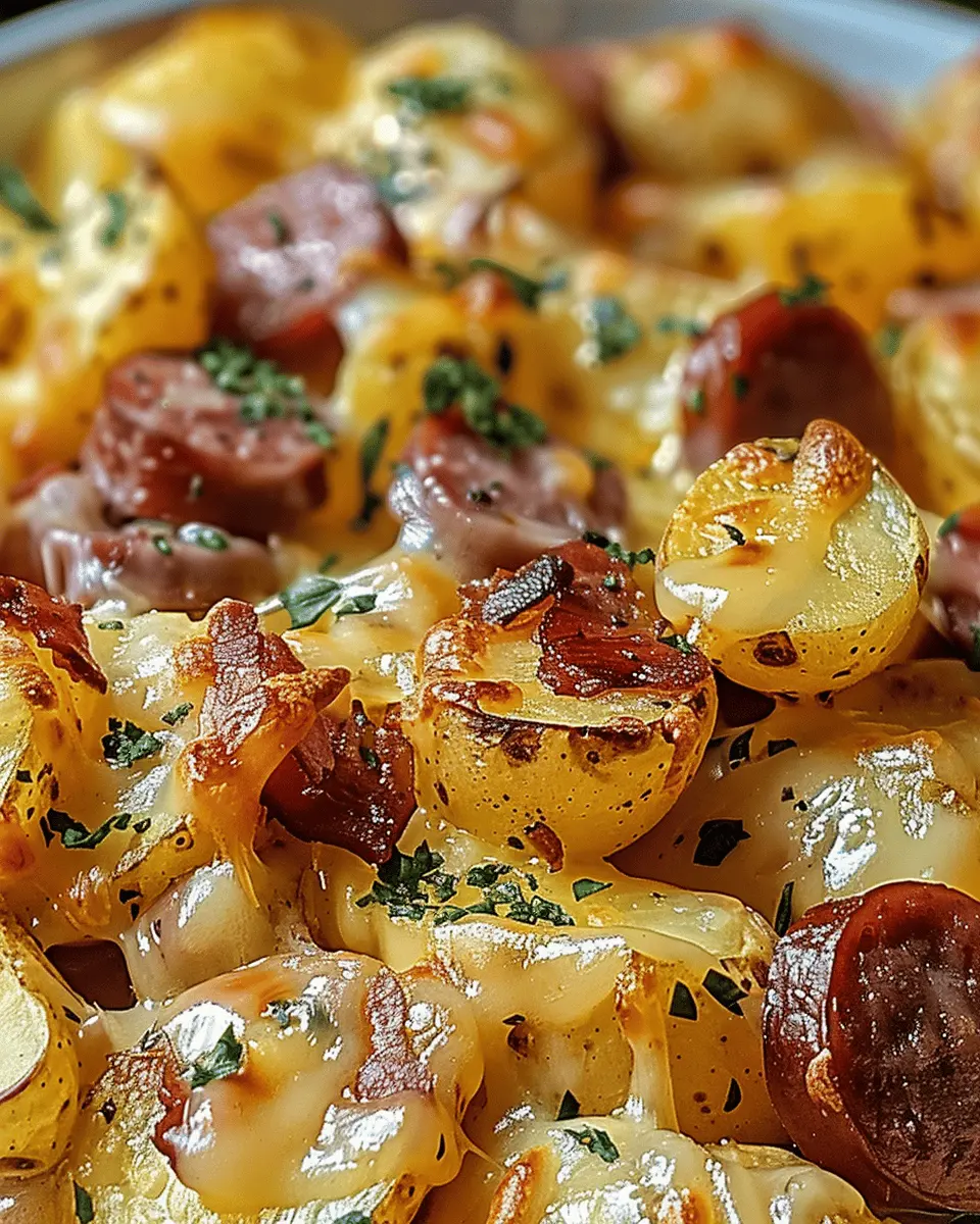 Cheesy Ranch Potatoes and Smoked Sausage: An Indulgent Comfort Dish
