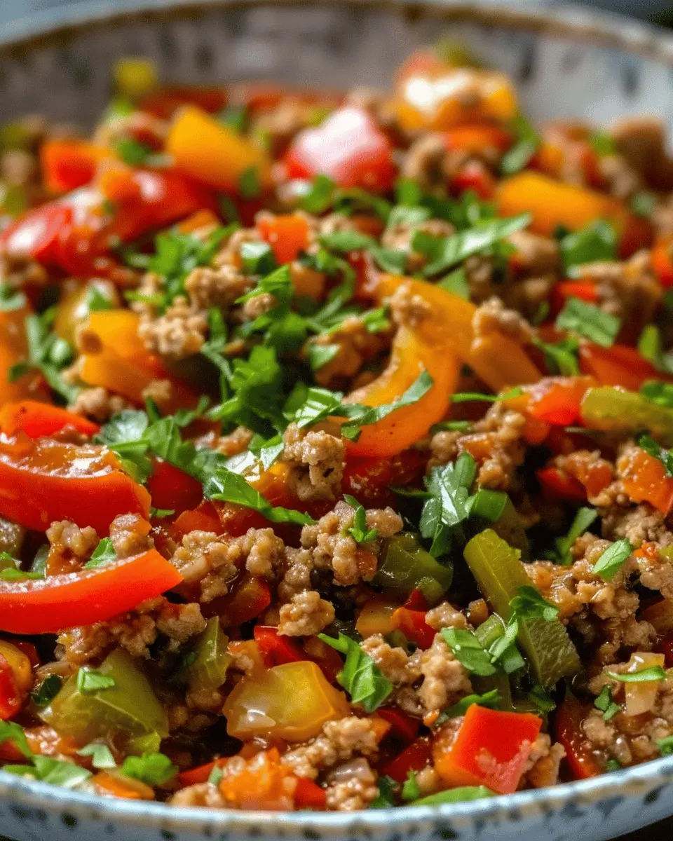 Ground Turkey and Peppers: A Flavorful Easy Recipe to Savor