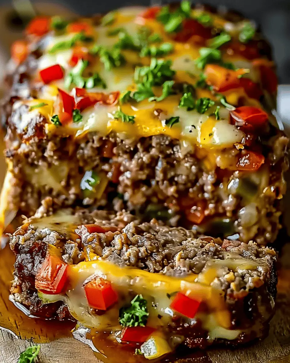 Philly Cheesesteak Meatloaf: Juicy Twist with Turkey Bacon