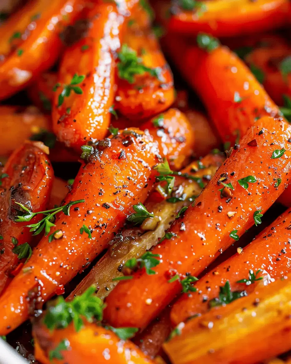 Honey Garlic Butter Roasted Carrots: Easy & Irresistibly Sweet