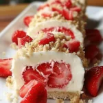 Strawberry Shortcake Cheesecake Dessert Sushi Rolls