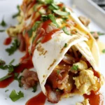 Inside-Out Truffalo Breakfast Burrito
