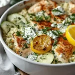 Dump-and-Bake Chicken Tzatziki Casserole