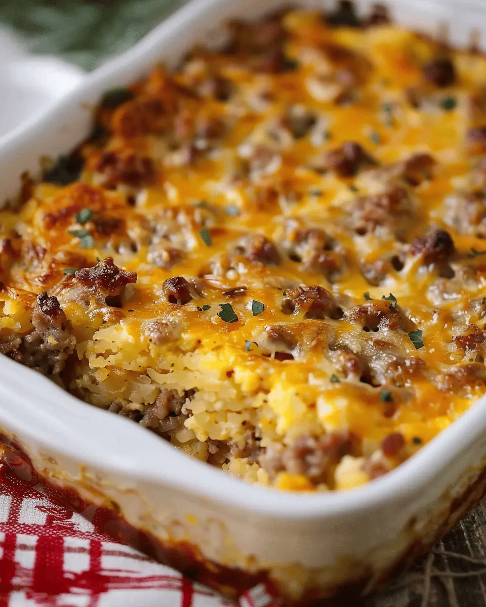 Sausage Hash Brown Breakfast Casserole: The Best Comfort Food Recipe