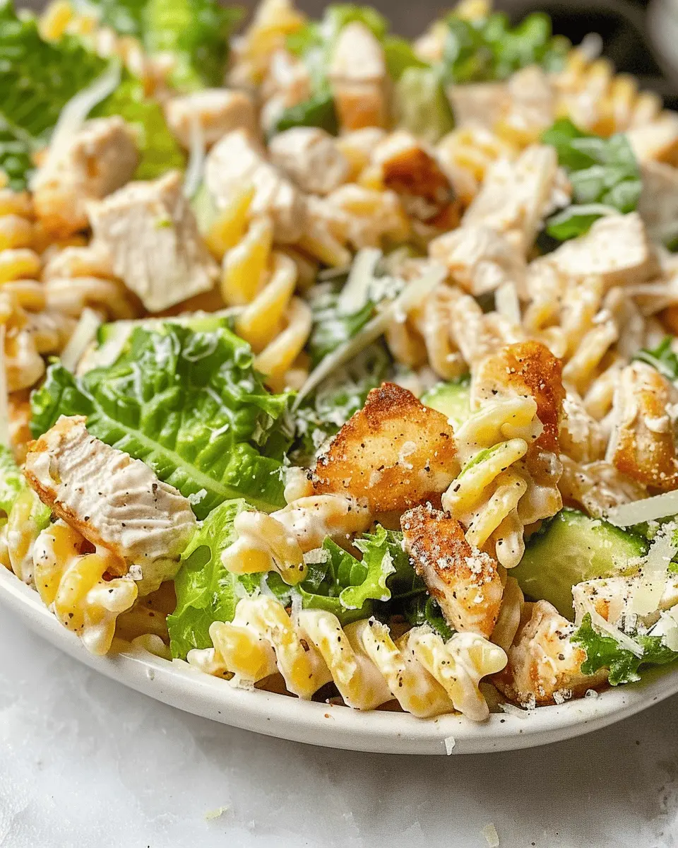 Chicken Caesar Pasta Salad with Turkey Bacon: A Fresh Twist