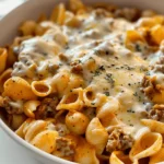 Creamy Beef and Shells