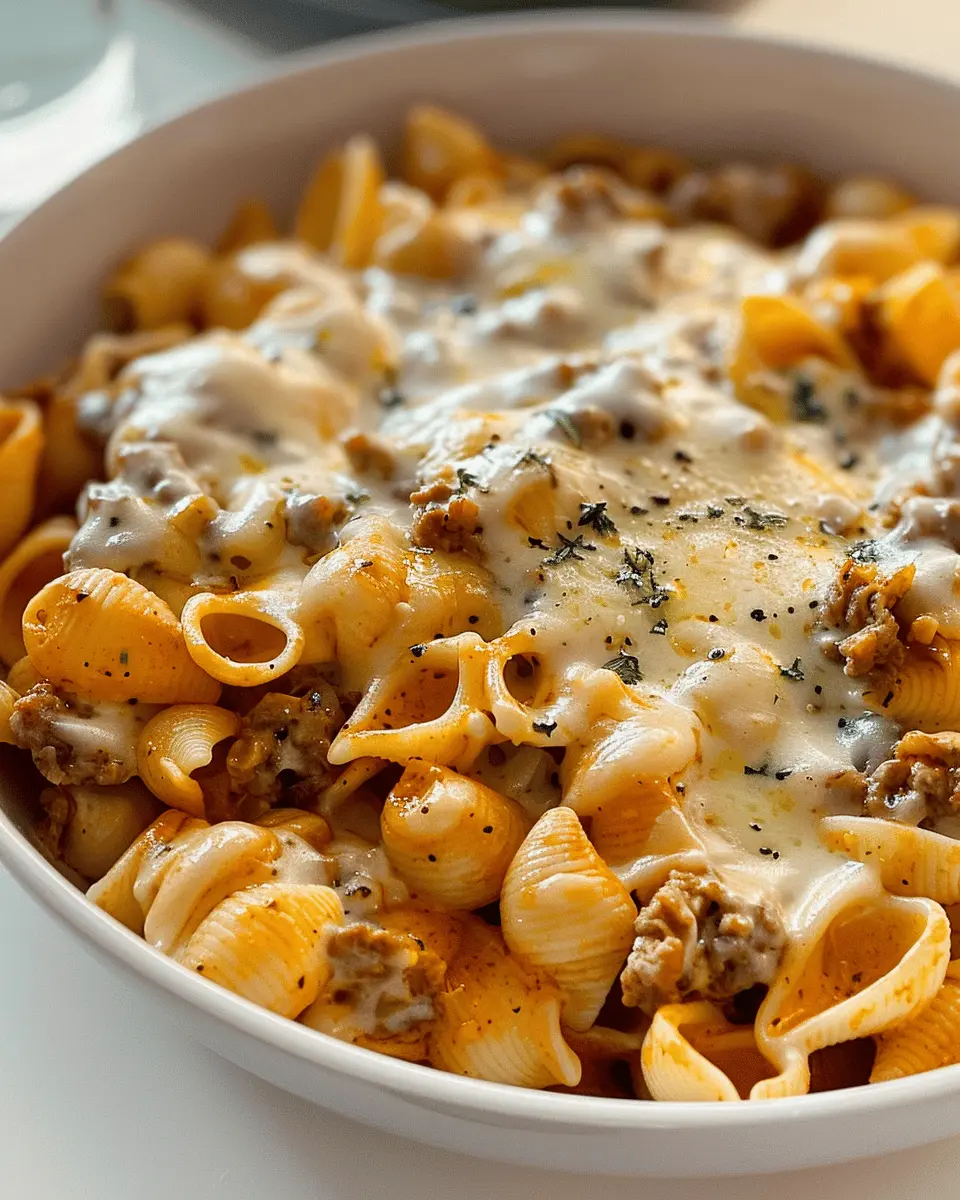 Creamy Beef and Shells: A Comforting Indulgence for Dinner