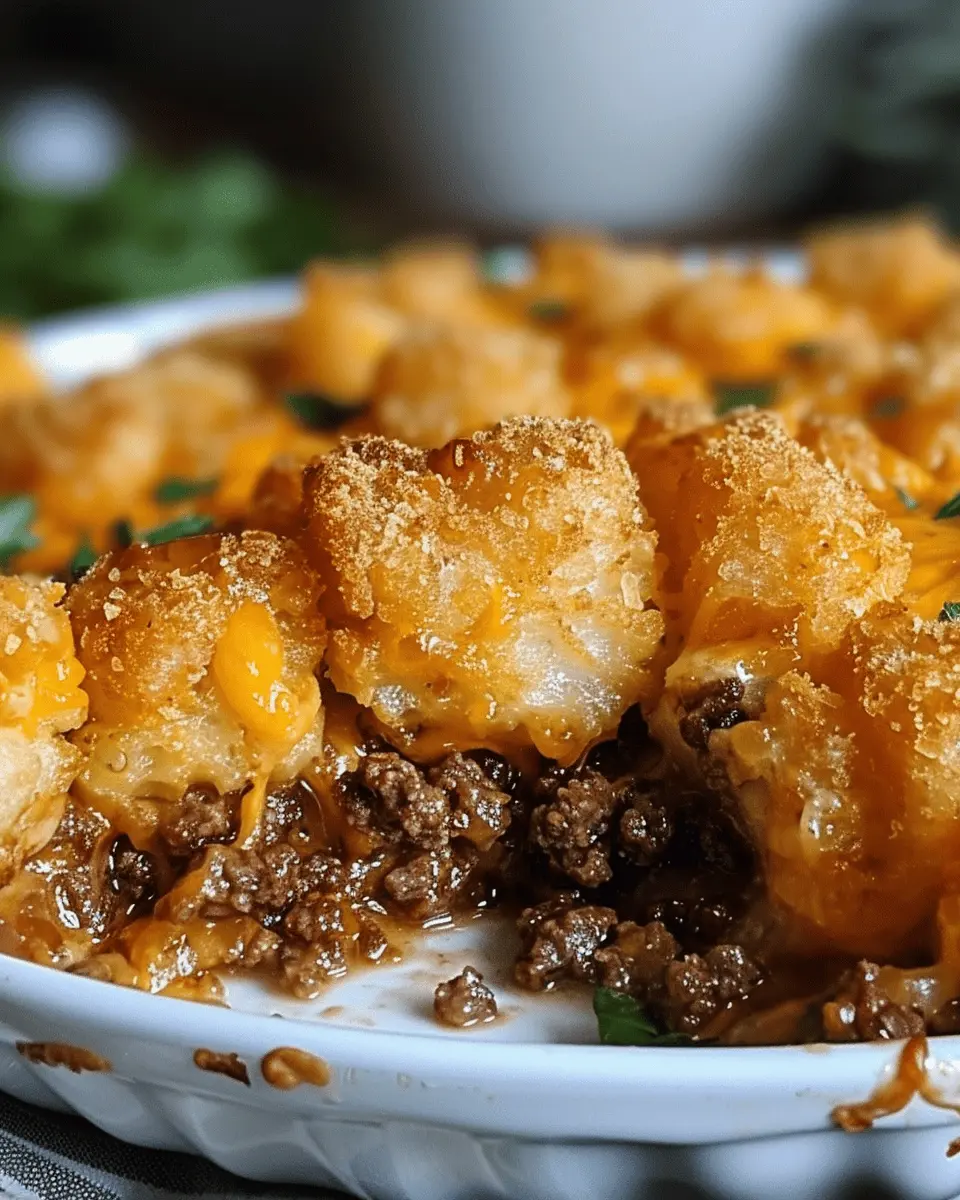Tater Tot Casserole with Ground Beef: Easy Comfort Food Delight