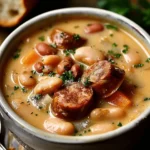 Cozy Creamy Bean Soup with Sausage Recipe