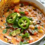 Creamy Vegetarian Tortilla Soup