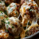 Cheesy French Onion Meatballs