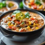 High Protein Creamy Taco Soup