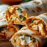Crispy Air Fryer Chicken & Mozzarella Wraps