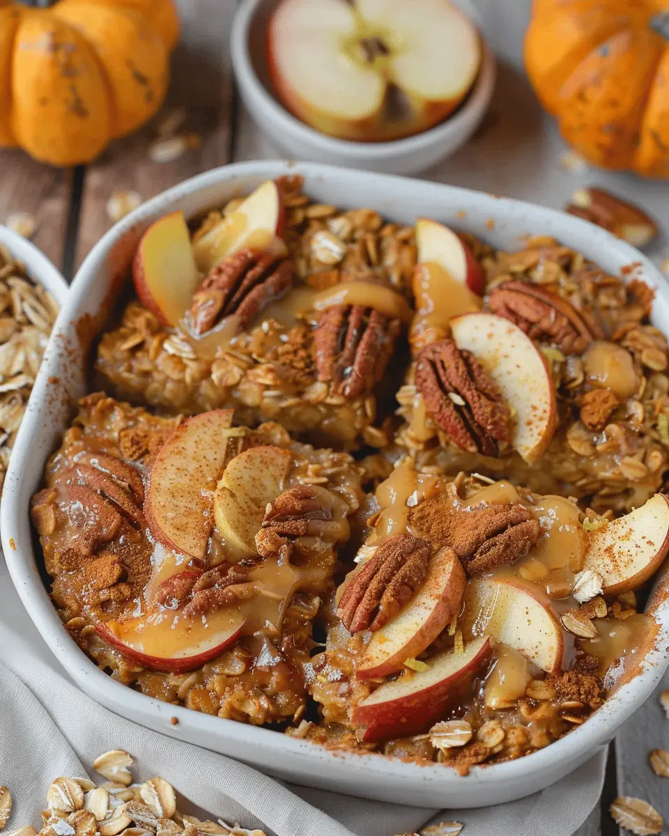 Pumpkin Apple Baked Oatmeal: The Best Cozy Fall Breakfast