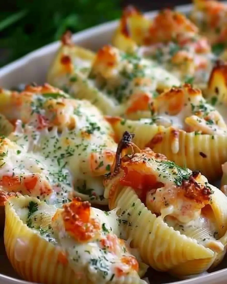 Easy Creamy Seafood Stuffed Shells – Your Indulgent Dinner Fix