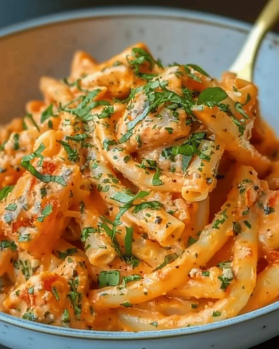 Creamy Tomato Garlic Pasta with Turkey Bacon: Easy and Indulgent