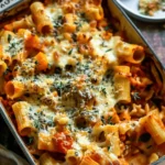 Pasta Bake with Pumpkin Tomato Sauce