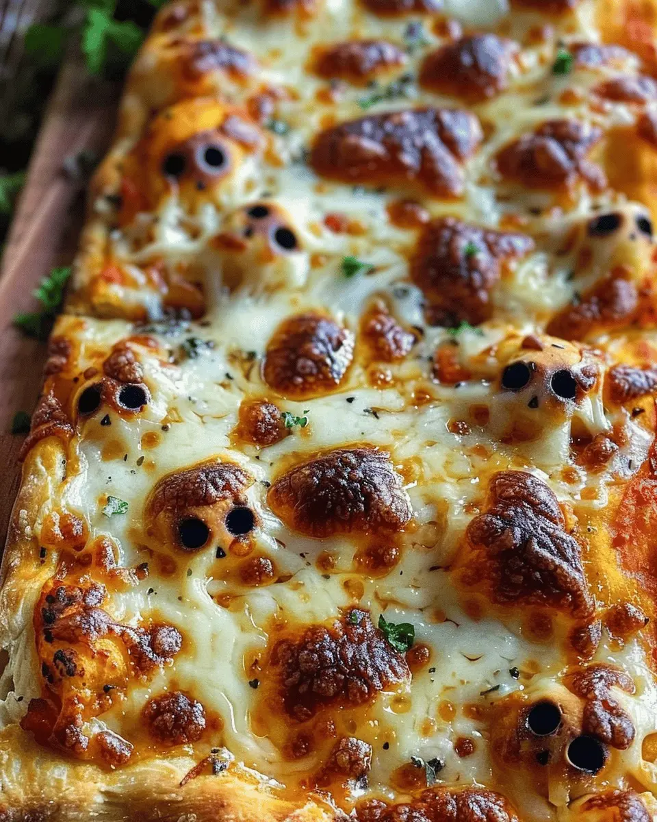 Cemetery Flatbread Pizza That Makes Dinner a Haunted Delight