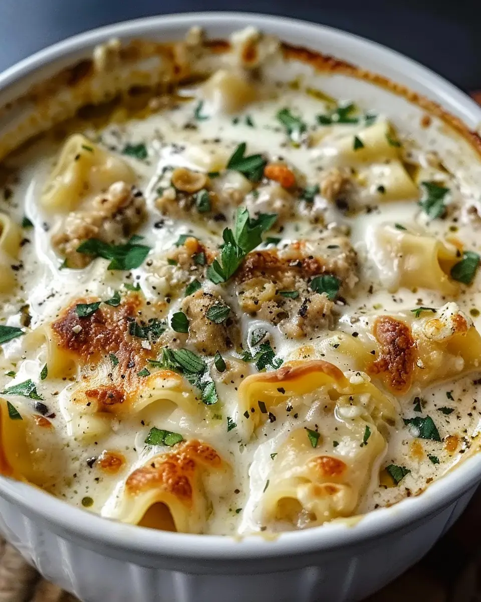 Creamy Alfredo Lasagna Soup: Indulgent Comfort in Every Bowl
