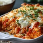 Delicious Vegetarian Pizza Casserole with White Beans and Rice Recipe
