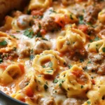 Crockpot Cheese Tortellini and Sausage