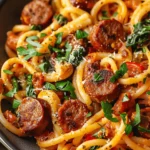 Flavorful Cajun Beef Sausage Pasta