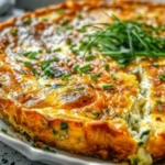 Cottage Cheese Crustless Quiche