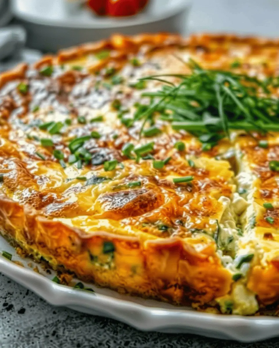 Cottage Cheese Crustless Quiche: Easy Turkey Bacon Delight