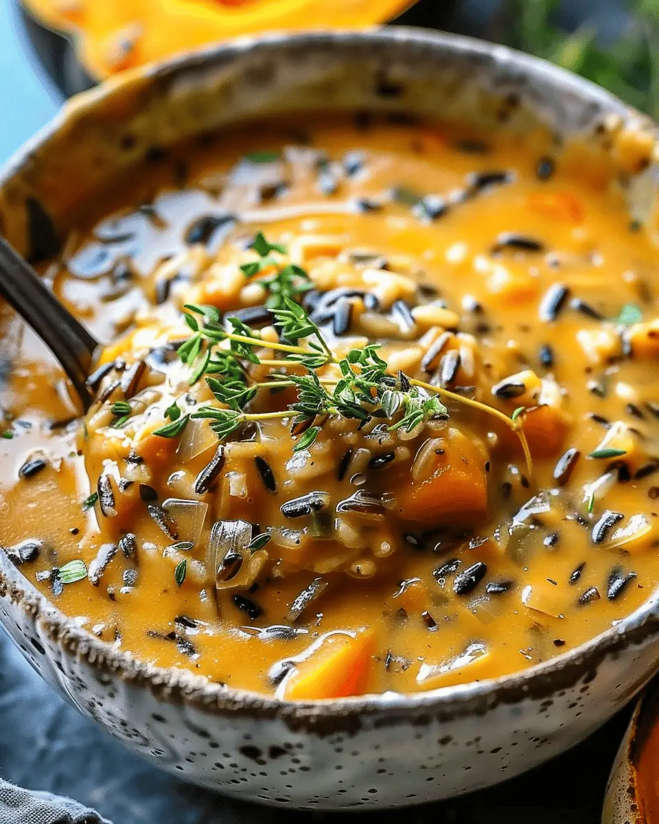 Vegan Pumpkin Wild Rice Soup: The Best Cozy Fall Recipe
