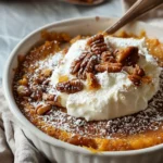 Warm Spiced Baked Pumpkin Cobbler