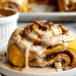 Pumpkin Cinnamon Rolls with Coffee Frosting