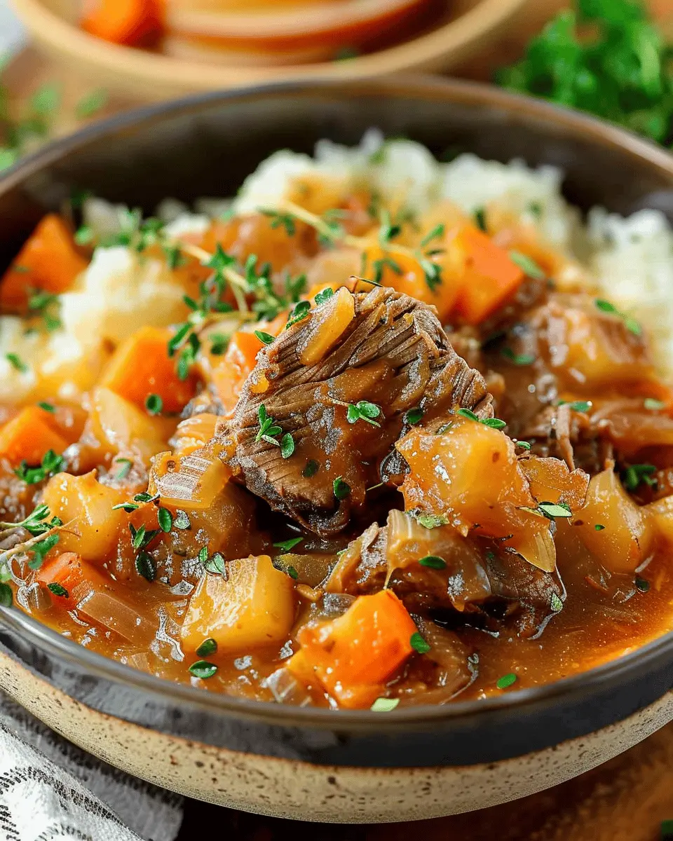 Fall Apple Cider Stew Mash: A Cozy Delight with Turkey Bacon