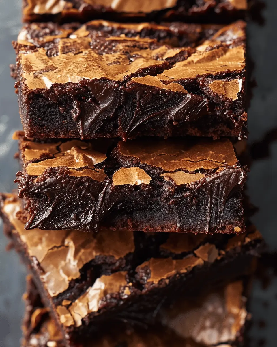 Ultra Fudgy & Irresistible Chocolate Brownies with Turkey Bacon