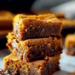 Chewy Pumpkin Blondies with Warm Spices