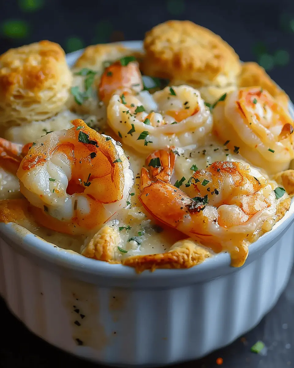 Shrimp and Lobster Pot Pie: Indulgent Cheddar Bay Biscuit Twist